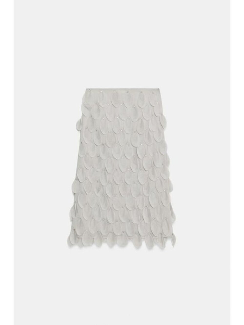 ZARA ZW COLLECTION BEADED MIDI SKIRT 4772/205/811